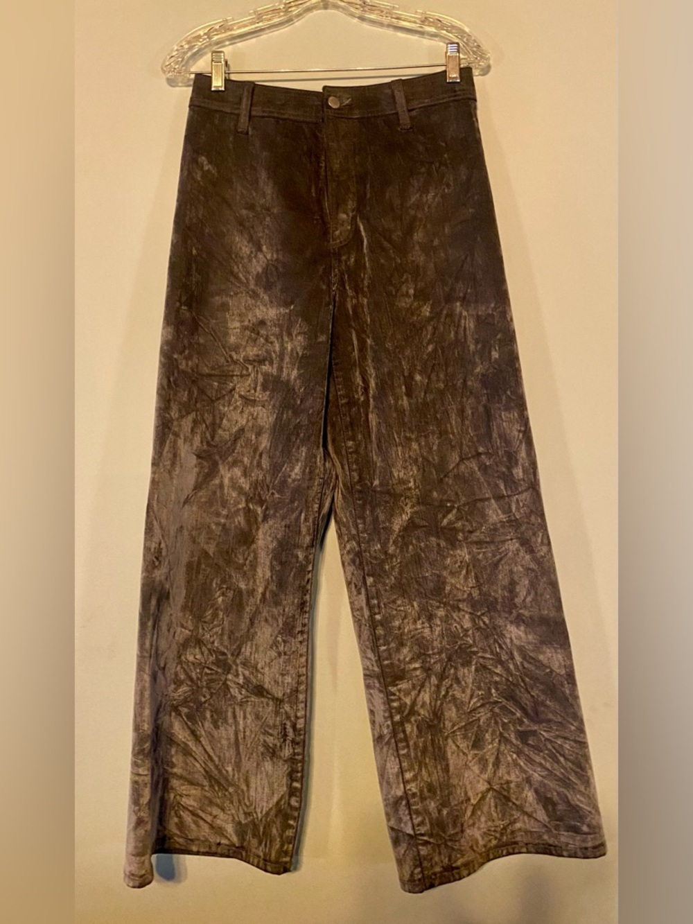 Universal Thread metallic blue gray Velvet Pants